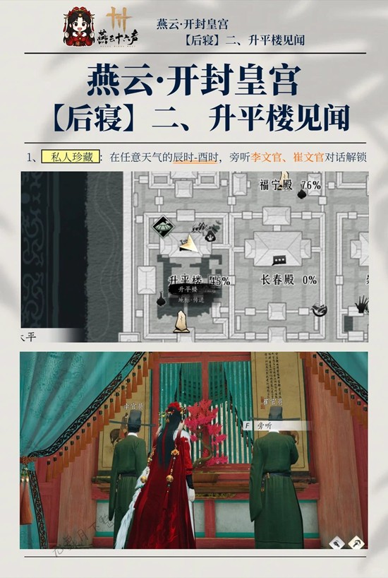 燕云十六声生平楼5个见闻怎么做-生平楼5个见闻攻略 游戏攻略 截图